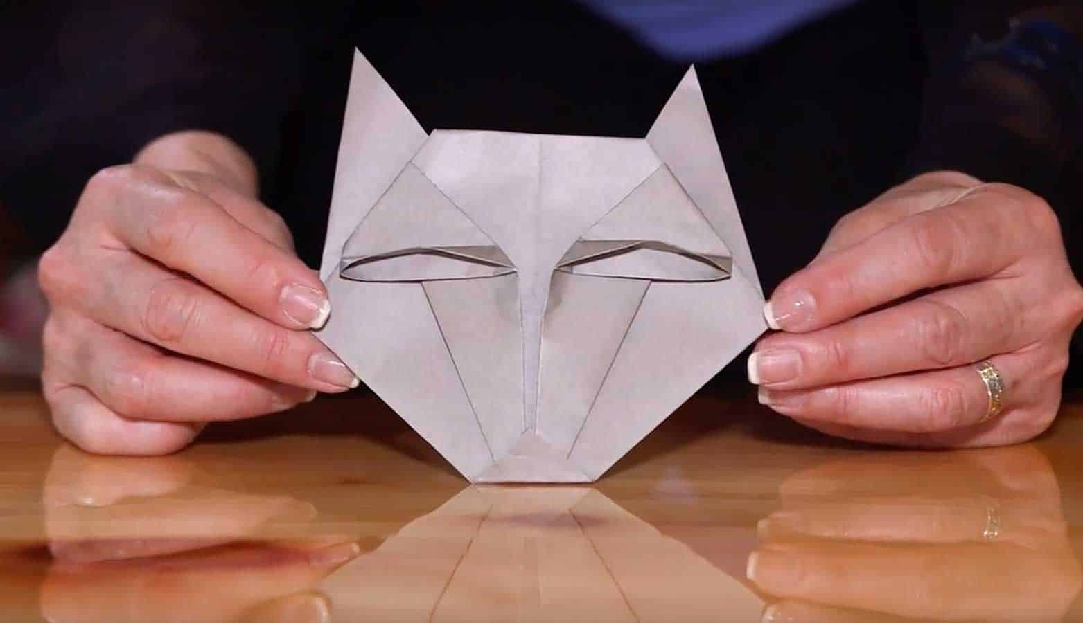 Easy Origami Animals Kids How to Make a Wolf Face Great Wolf Lodge