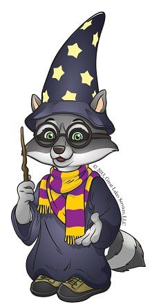 oliver in wizard costume