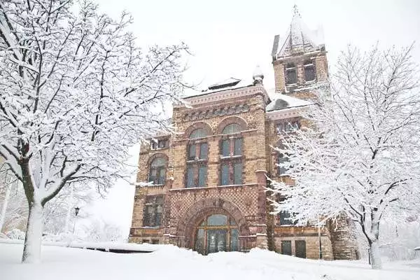 Beautiful Winona Town during Winter