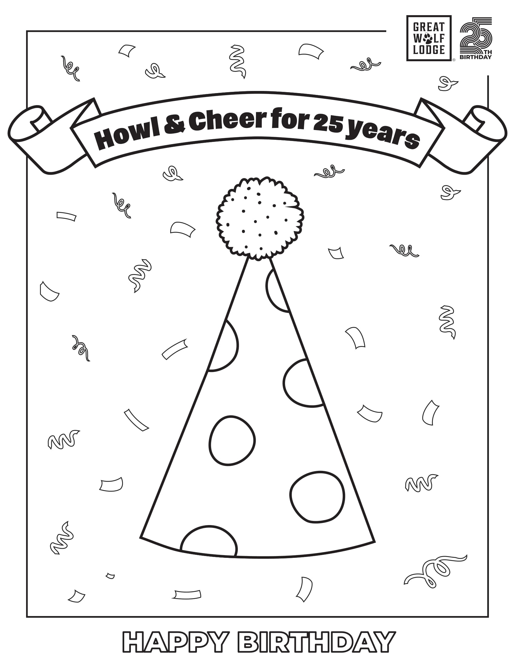 number 25 coloring page