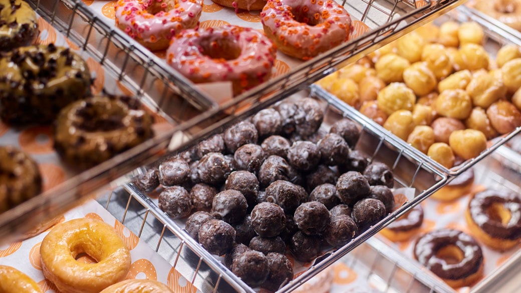 view of dounts at Dunkin'