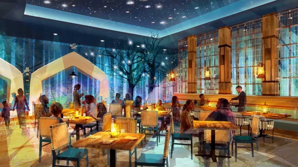 rendering of new dining outlets at great wolf lodge