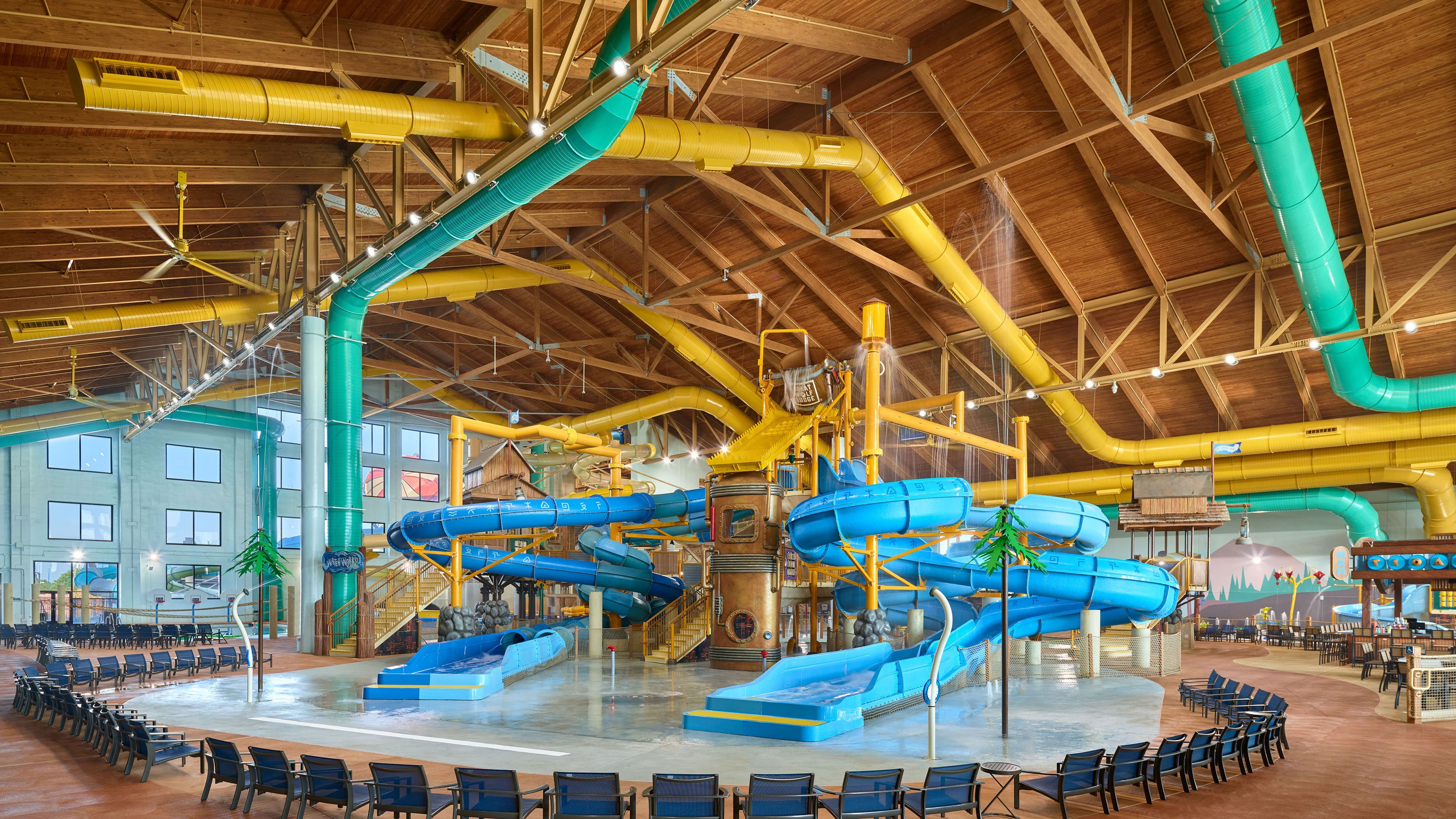 Indoor water park at great wolf lodge