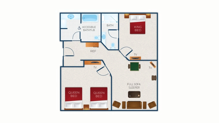 Floorplan Grizzly Bear Accessible Bathtub