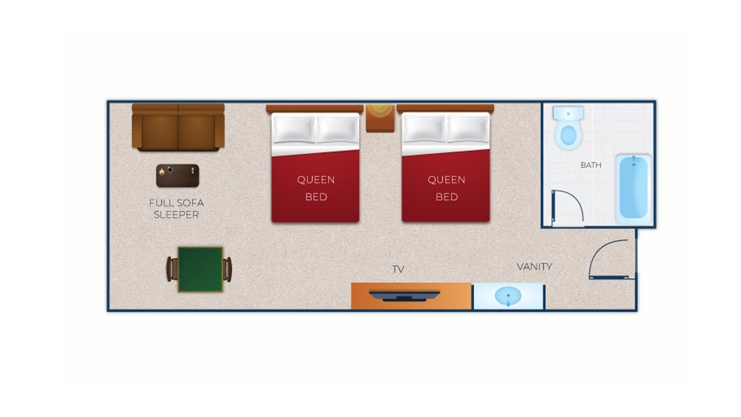 Floorplan of Family Suite Standard