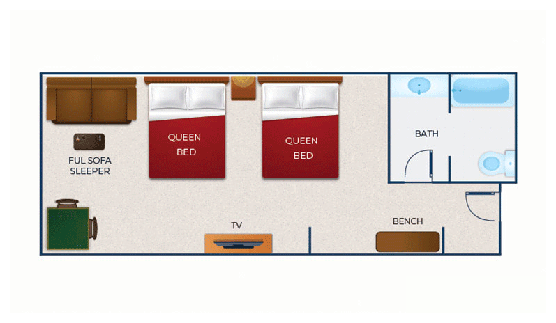 The floorplan of Family Suite