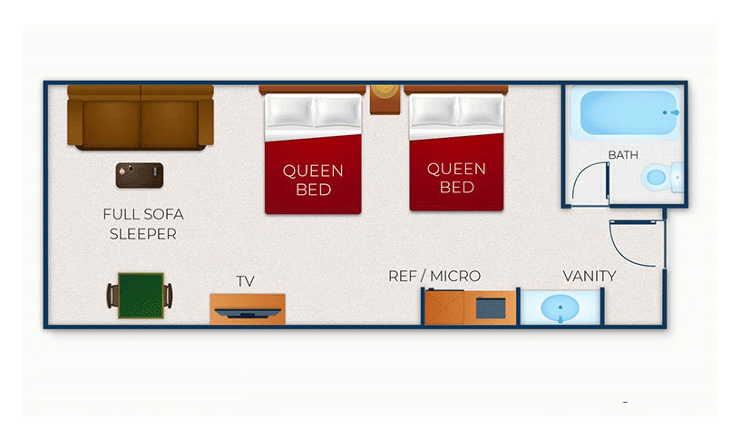 The Floorplan of Family Suite Standard