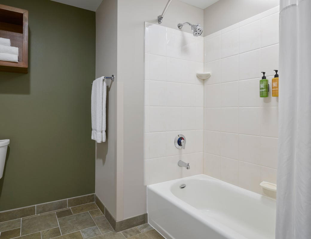 The bathroom in the Junior Grizzly Family Suite (Accessible Bathtub)