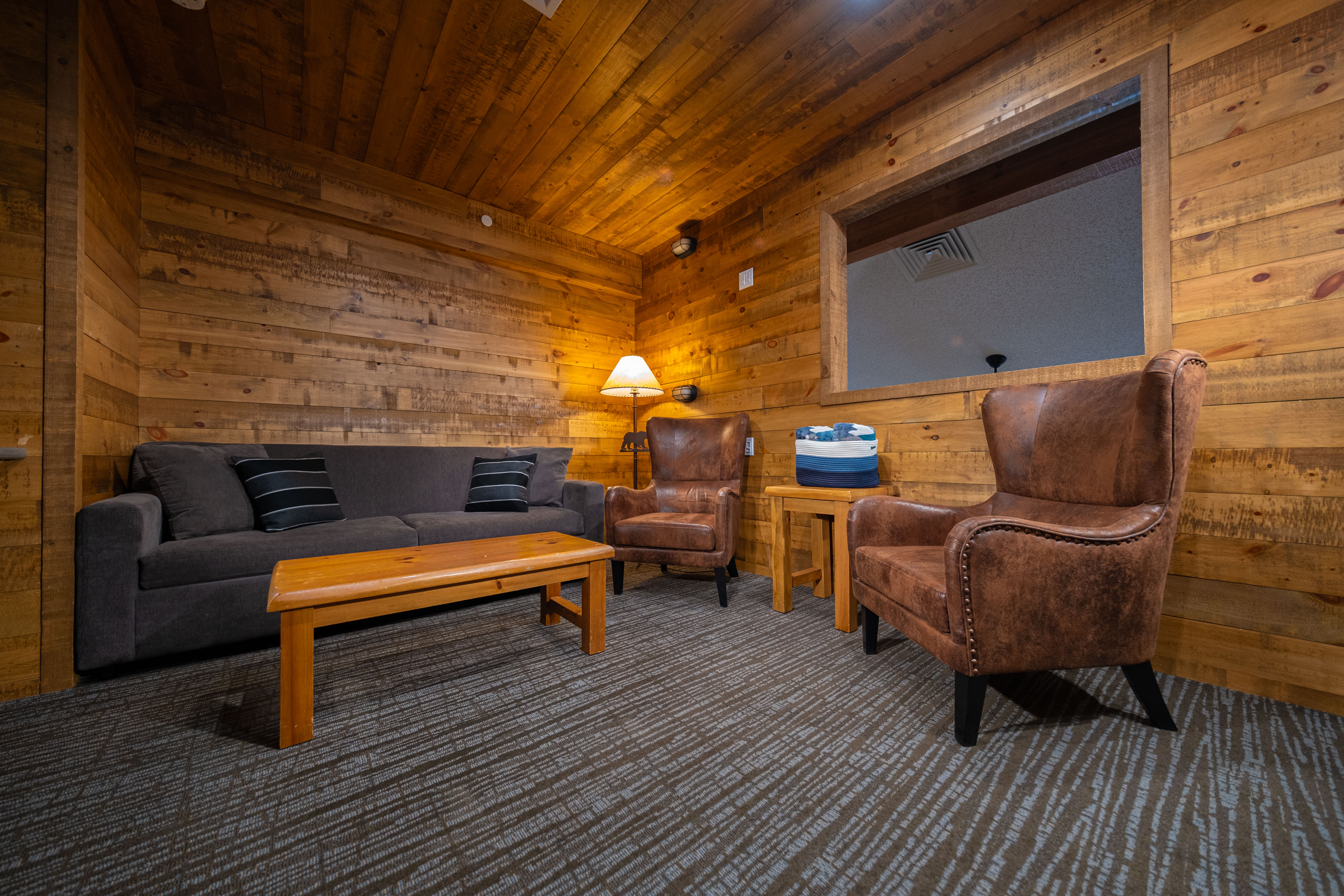 Sofa area in Family Loft suite