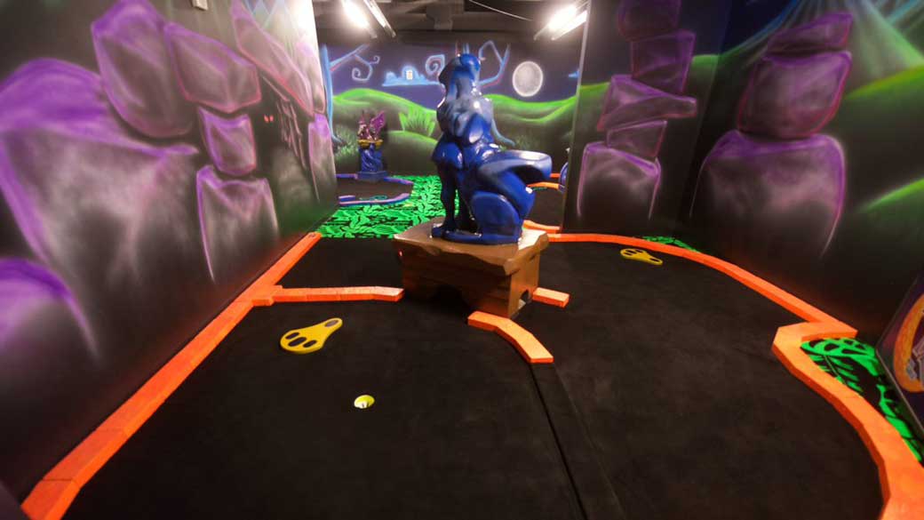 a mini golf course