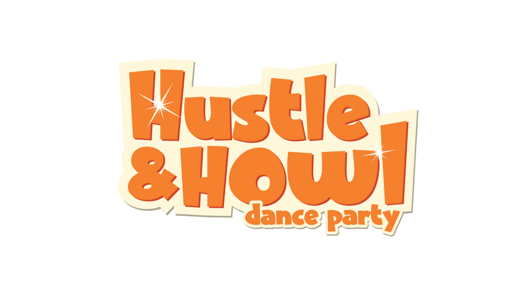 hustle and howl dance party logo