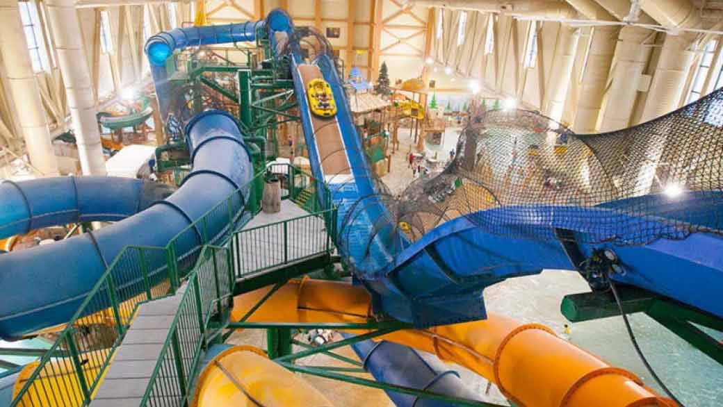 Hydro Plunge Water Coaster Ride Poconos Resort Great Wolf Lodge