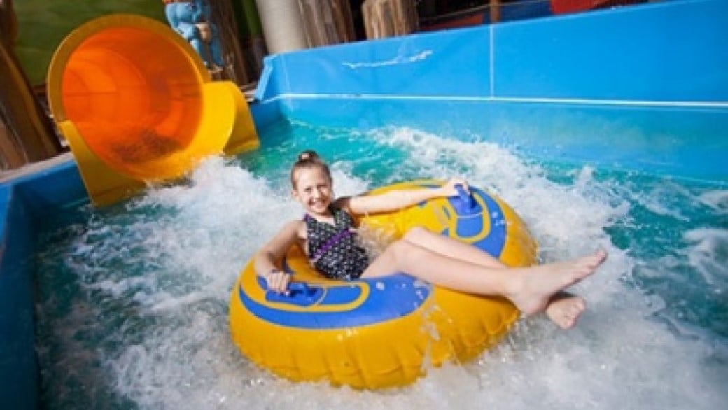 A girl enjoys her ride at Rapid Racer