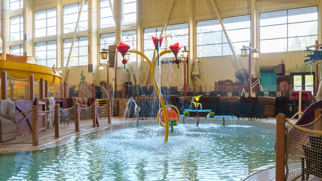 Indoor water park at great wolf lodge