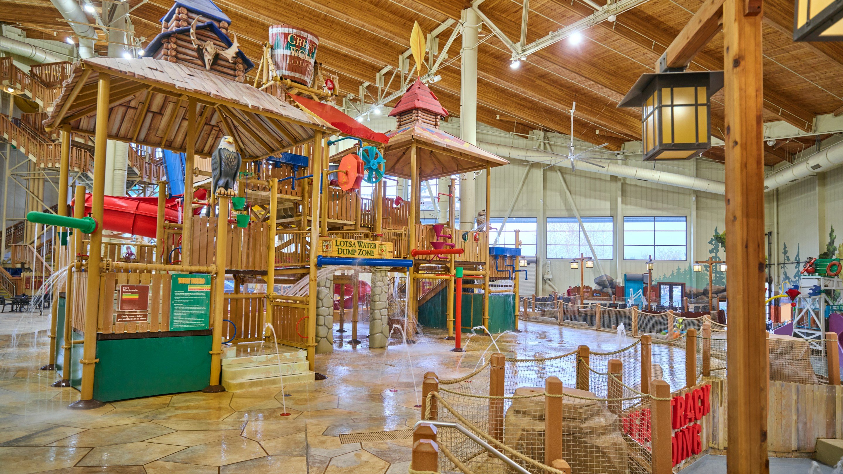 Overall view of the waterpark